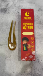 Trâm Cài Tóc Sừng Limoki Hai Chia – Chữ U
