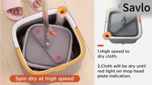 Sewage Separation Mop Rubber Cotton Free Hand Washing Household Rotating Mopping Household Cleaning Tools Mop Lantai 拖把