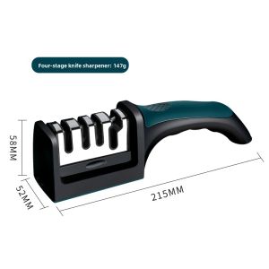 BAKULI | Quick Knife Sharpening Stone & Electric Knife Sharpener for Kitchen Knives and Scissors
