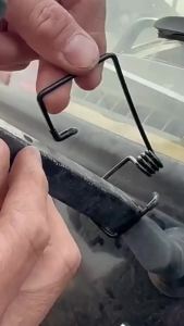 ZEO 2Pcs/set Car Wiper Booster Car Windshield Wiper Arm Enhanced Spring Clip Enhance Wiper Performance