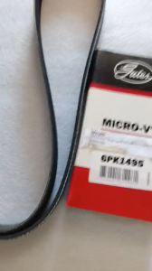 Dây Curoa Tổng Ngoài Xe Mitsubishi Pajero Sport (máy dầu)/  Mitsubishi Triton (máy dầu) Mã 6PK1495 Thương hiệu Gates- của Mỹ Hàng Chính hãng 100%