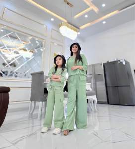 SETELAN CARGO IBU DAN ANAK 2-12 TAHUN GEMPI BAHAN CRINCLE AIRFLOW CEY PREMIUM