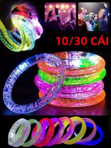 40 Chiếc Đèn LED Nhiều Màu Sắc Đảng Vòng Tay Dạ Quang Đám Cưới Lễ Hội Sinh Nhật Buổi Hòa Nhạc Năm Mới Phát Sáng Lắc Tay Tiếp Liệu Kèm Pin