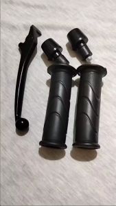 Paket 3in1HANDLE REM HITAM + GRIP STANDAR+JALU STANG PCX HITAM SUPRA -X BLADE SUPRA -X 125 BEAT SUPRA FIT NEW REVO FIT KARISMA DLL