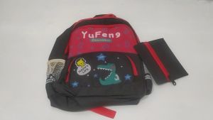 Gookids Tas Punggung Backpack Anak 725BR Free Tas Kecil Warna : Biru Muda Kombinasi Navy Ukuran : 30 cm x 13 cm x 40 cm Bahan : Dinir