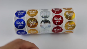 500pcs Color Thank You Stickers Bake Decoration Sticker Wedding Birthday Party Gift Wrapper Labels