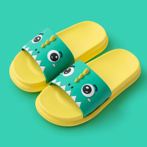 Childrens Indoor Slip-resistant Soft-soled Bath Slippers Summer New Style Cartoon Design Plastic Material Baby Cool Slippers