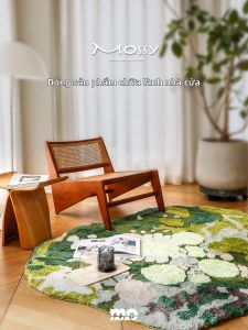 Mossy | Thảm Rừng Rêu Bất Quy tắc Hiệu Ứng Dopamine
