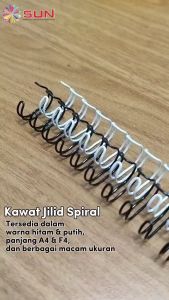 Spiral Kawat / Ring Kawat Jilid Spiral 3:1 34 Lubang / 38 Lubang
