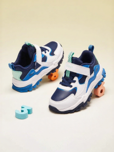 XTEP | Giày Sneakers Trẻ Em Nam Mùa Đông Da Chống Nước Dán Velcro