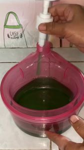 Gratis Spons!!!Tempat/ Wadah Sabun Cair Cuci Piring 2 in 1 Desain Inovatif Simple Dan Praktis Bahan Plastik ABS Tidak Mudah Pecah Dan Tahan Lama Warna Cantik Transparan