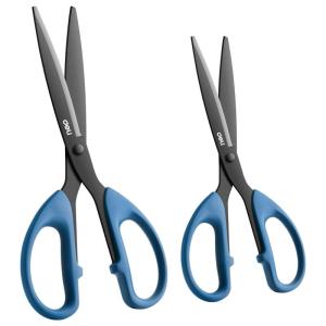 deli | Sharp Non-Stick Round-Head Scissors for Home and Office Use