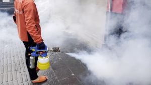 Máy phun khói mini chạy gas