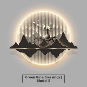 Illuminated Guest Welcoming Pine Mountain Scenic Wall Art