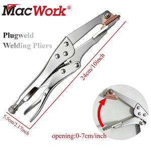 MacWork Manufacturing Plugweld Plier  Locking Pliers Auto Body Tool