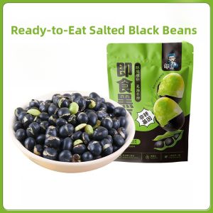 Cooked Black Soybeans Five Grains Cereal No Salt No Oil Black Skin Green Meat Soybean Milk Ready to Eat Health Soup Vinegar Soaked