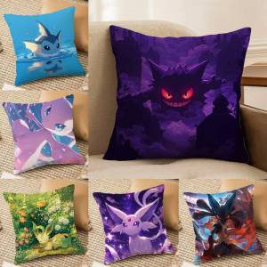 Bandai | Pokemon Legendary Birds Anime Plush Pillow Cover Soft Short Plush Cushion Cover For Sofa Bedroom Home Decor Gift