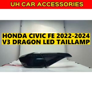 HONDA CIVIC FE 2022-2024 V3 DRAGON LED TAILLAMP TAIL LAMP LIGHT LIGHTS LED