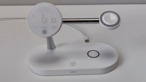 3 In 1 Magnetic Wireless Charger Stand For iPhone 15 14 13 Pro Max Apple Watch 8 7 6 Airpods Induction USB Fast Charging Station