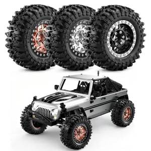 1.9 inch OD 3.54 Crawler Tire & Beadlock Wheel Rim for 1/10 RC Crawler Car TRX4 TRX6 Axial SCX10 Redcat GEN7 GEN8 RC4WD D90