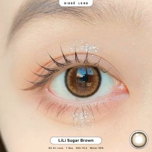 (SET แบ่งขาย1 คู่) คอนแทคเลนส์รายวัน SISSE LENS : O2 Air Lens รุ่นPoPo Series/LiLi Sugar/BaBe Apricot (อันดับ1ในเกาหลี)