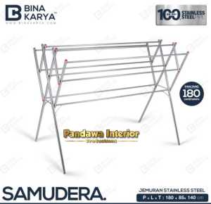 JEMURAN STAINLESS STEEL SAMUDERA BINA KARYA 180 CM KUAT ANTI KARAT