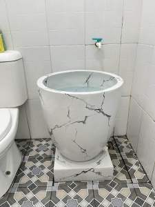 Bak mandi teraso kapsul motif marble 40*50 (ONGKIR CHAT ADMIN )