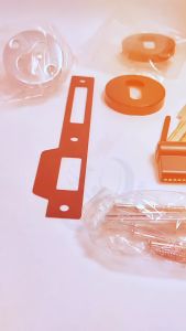 Handle Kunci Pintu Ukuran 25cm Minimalis ORCHAD Warna Hitam /1set Handle Kunci Pintu Stainless Steel