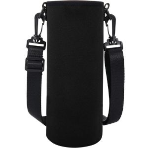 Portable Water Bottle Insulated Neoprene Holder Pouch Bag 750ML/1000ML/1500ML Travel Thermos Cup Cover With Adjustable Strap