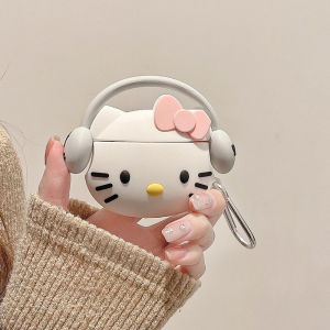 CrashStar Cute Cartoon Cat Silicone Soft AirPods Case For AirPods 1 2 3 AirPods Pro 2 4 InPods 12 i12 Wireless Bluetooth Headset Headphones Earphone Shockproof Casing Cover Hot Sale