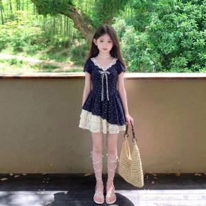 SHANGLEXIONG | Elegant High-end Summer Dress for Girls Medium-long