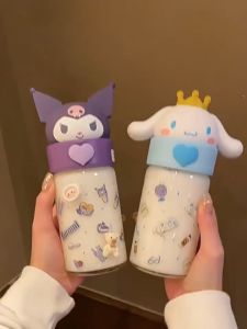 botol minum kepala kuromi lucu