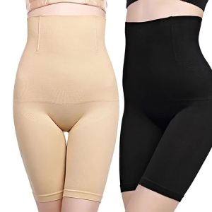 《406》 Shapewear Pants for Women Plus Size Waist Cincher Hip Lifting Postpartum Belly Reduction High Waist Tight Fit High Waist Boxer Briefs