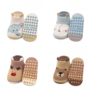 Mens and Womens Childrens Socks Non Slip Spring & Fall Winter Baby Floor Foot Sock Baby Cartoon Toddler Boat Socks Thin Cute
