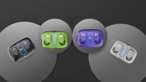 HUGME Wireless Bluetooth V5.3 TWS LED Power Display Y90 Bluetooth Earphones Sports Earphone