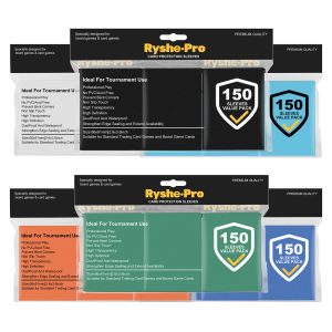 150Pcs Premium Card Sleeves 2.6"x3.6" Compatible with Standard Size Trading Cards for MTG Pokemon TCG Baseball Card Sport Cards
