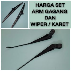 WIPER ARM SET / GAGANG WIPER DAN KARET WIPER MOBIL KIJANG DOYOK KF20 4K