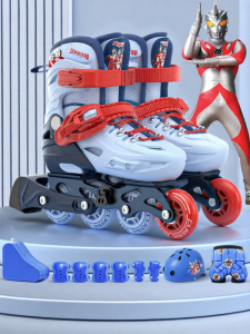 MIJAK | Adjustable Classic Ultraman Roller Skates for Boys and Kids 3-12 Years