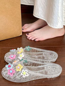 JIFANPAUL | Transparent Flats Slip-on Summer Sandals