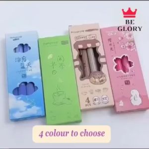 4Pcs 0.5mm Gel Pen Set Super Soft Cloud Grip Black Ink Pen Office Stationery Supplies Kids Gifts