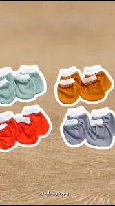 SARUNG TANGAN DAN KAKI KPS5001 ANIMAL SERIES RIB / SARUNG TANGAN DAN KAKI BAYI NEW BORN RIB