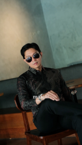 MaleFit Batik - Kemeja Batik Pria Lengan Panjang Slimfit Lapis Furing Motif Purnama