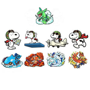 Takara Tomy | Bộ 9 Ghim Cài Áo Men Hình Nhân Vật Hoạt Hình Cổ Điển Gồm Phi Công Và Quái Vật Rồng Chất Liệu Kim Loại Dành Cho Nam Nữ Làm Quà Tặng Đồ Trang Trí Đồ Sưu Tầm