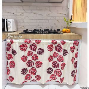 Elegant Kitchen Sink Curtain Standard Size 58x30 inches