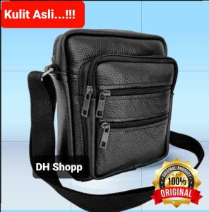 PROMO - Tas Selempang Pria Kulit sapi ukuran kitab
