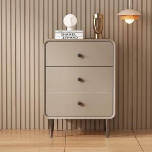 New Simple Home Bedroom Luxury No Installation Three-Layer Bedside Table Set Gift Box Padded Minimalist Design Side Table