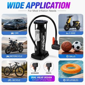 Universal Air Pump | foot pump | Suitable for bicycles motorcycles footballs basketballs etc. | pump air portable | hand pump manual | foot pump heavy duty | air tyre pump portable | air pump portable
