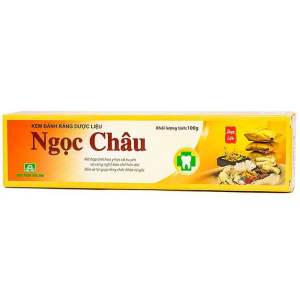 Kem đánh răng dược liệu Ngọc Châu bảo vệ lợi chắc răng làm bền thành mạch chống tụt lợi chảy máu chân răng (100g)