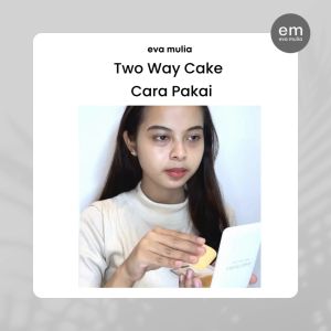 Eva Mulia Two Way Cake 15 gr - Bedak Padat Berwarna Natural White