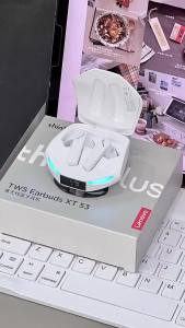 Tai Nghe Thể Thao Không Dây Lenovo XT53 Bluetooth 5.4 Tai Nghe LED Giảm Tiếng Ồn Có Mic Tai Nghe Chơi Game Có Độ Trễ Thấp Điều Khiển Bằng Cảm Ứng Chống Nước Đen/Trắng